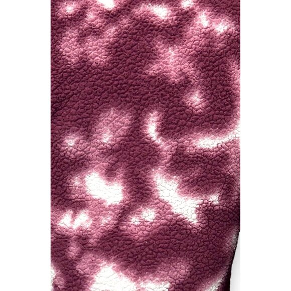 Buffalo Outdoors Womens Large Sherpa Fleece Pullover Jacket Purple/White Tie-Dye - Picture 5 of 9